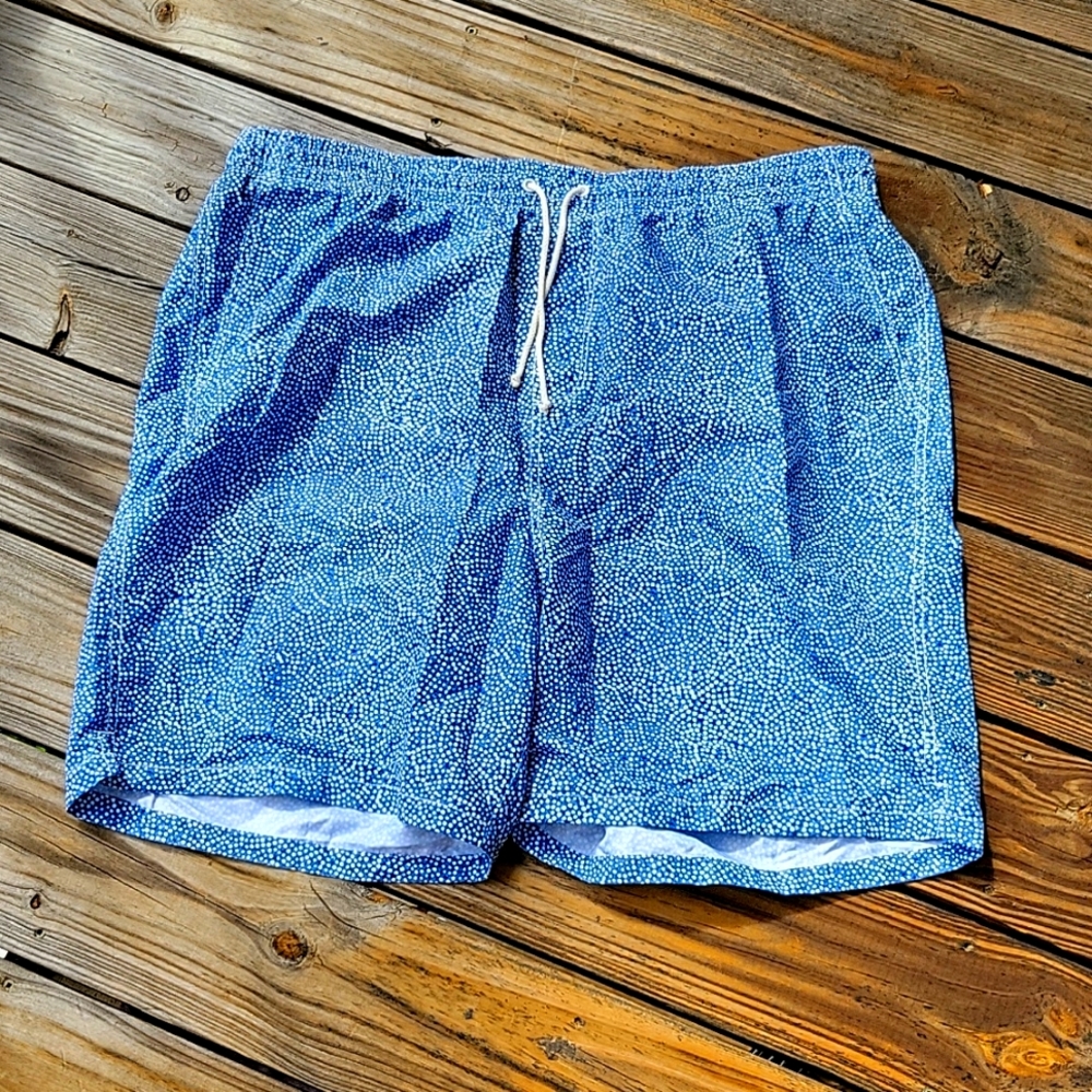 Blue swim trunks